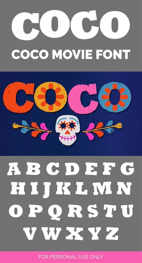 disney coco font free.